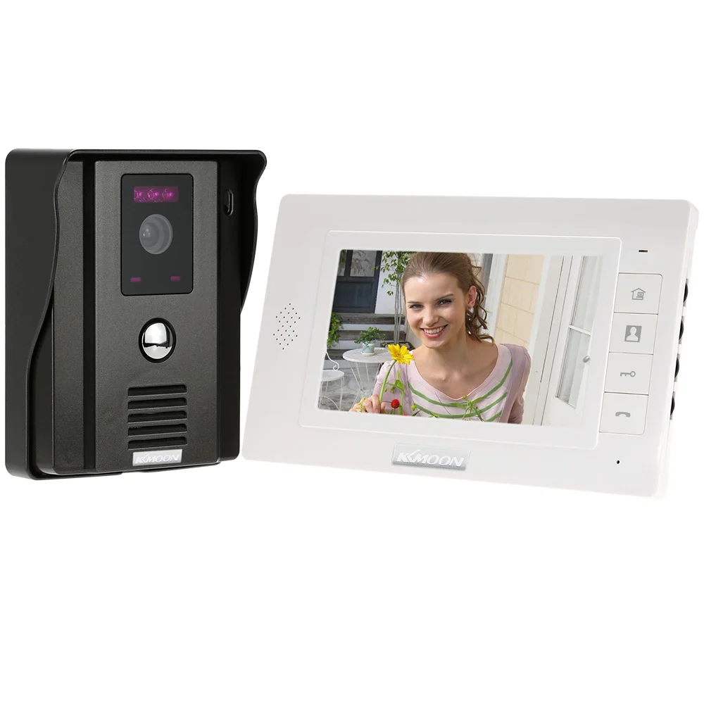 Visiophone Avec Caméra HD Et Moniteur 7″ – Kit Vidéo Pour Maison, Gris, Neuf