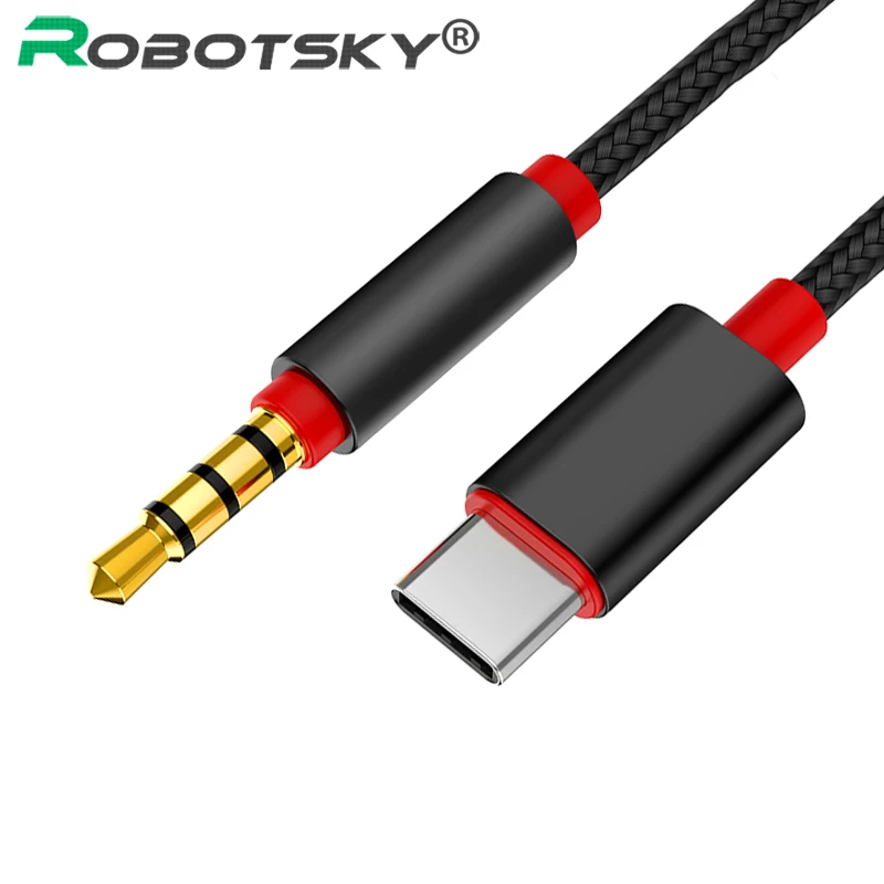 Автомобильный аудиокабель с разъемом типа C папа на 3 5 мм адаптер USB Type AUX