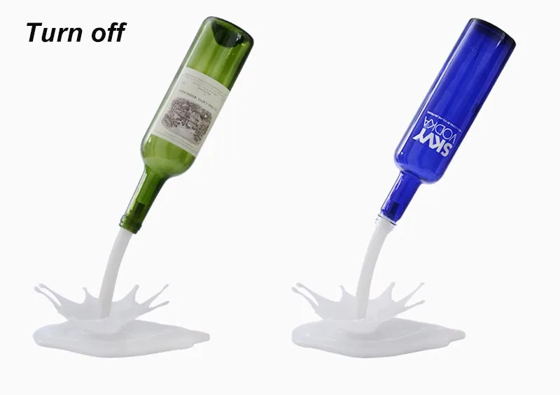 Garrafa de Vinho Decoração para Casa Luz da Noite Cores Lâmpada Interruptor Toque Usb Power Garrafa Barra Festa Cabeceira 3d Novetly Luzes 7 Led 7 7 cores led garrafa de vinho lâmpada