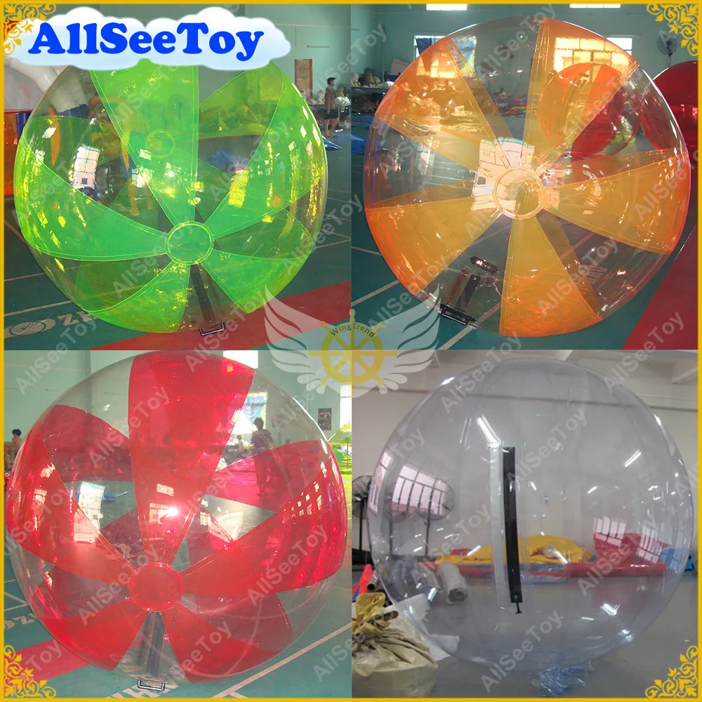 

Hot Sale 2m Inflatable Water Walking Ball,Good Quality with TIZIP Germany Zipper Colorful Water Ball