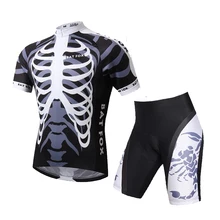 BATFOX Men Cycling Jersey Short Sleeve Summer Breathable Cycling Climbing Roller Skating Bike Jersey