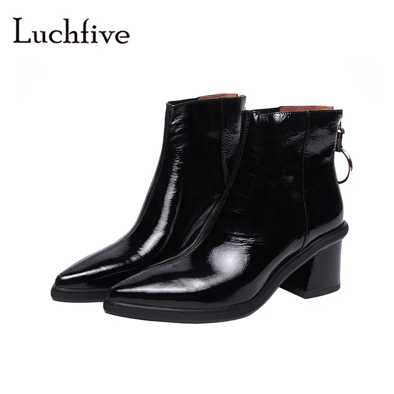 women's short boots with heel
