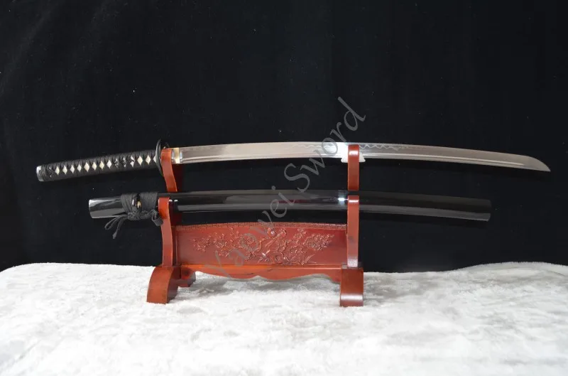 Real Hamon Traditional Hand Forged Japanese Samurai Sword KATANA Full Tang Blade 1095 Carbon Steel clay tempered razor sharp | Дом и сад