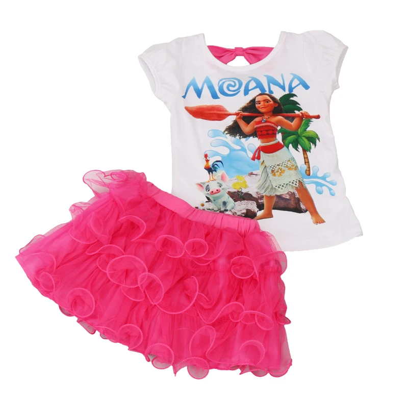 

Children Clothing Sets 2017 Summer Baby Girls Clothes Set short-Sleeve T-shirt+Dress 2pcs set Outfits Kids Grils Sport Suit