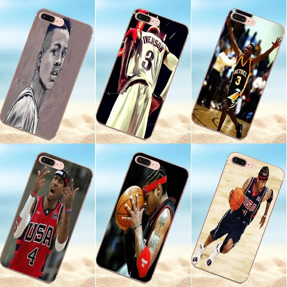 Qdowpz Lovely Block Phone Case For Samsung Galaxy A3 A5 A7 J1 J2 J3 J5 J7 2015 2016 2017 Basketball Supper Star Allen Iverson