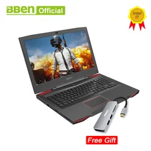 Bben G17 игровой ноутбук компьютер NVIDIA GTX1060 Intel i7-7700HQ 7th Gen. Kabylake 17,3 дюймов pro windows10 лицензированный DDR4 Оперативная память