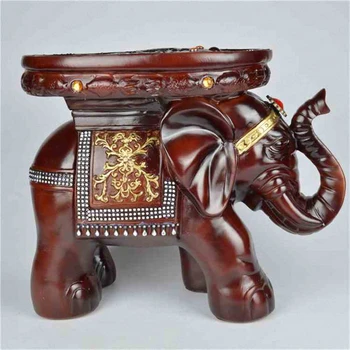 

Elegant Resin Elephant Change shoe Cartoon children's stool Carving Fine Craft Ornaments Office Home Decorations Opening Gift