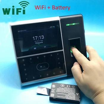 

Wifi Biometric Face Time Attendance Time Clock back up battery Time Attendance System Face& Finger Time Recording Iface302 Wifi