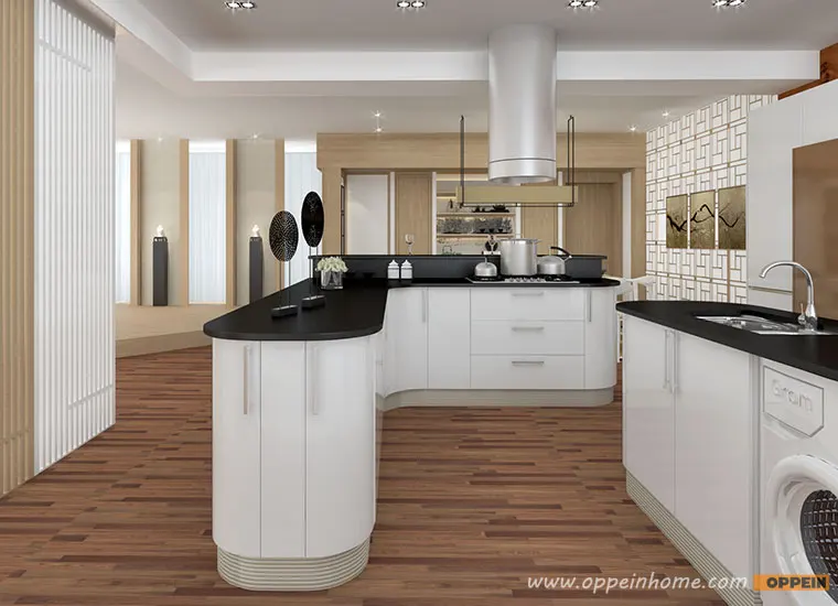 Tailand Project Modern Cabinet White Lacquer Kitchen Design Layout