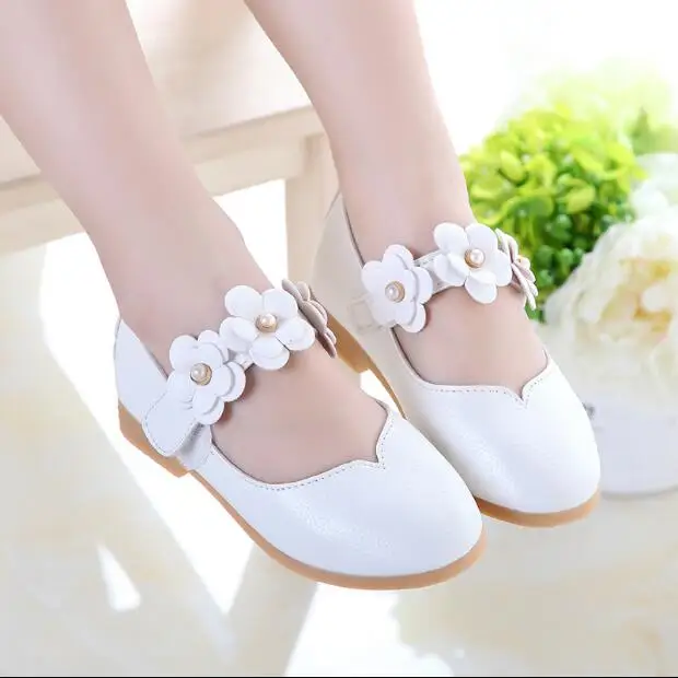 Детская обувь; сезон весна-осень; Новинка года; Повседневная обувь в Корейском стиле для девочек; обувь принцессы в горошек с цветами для девочек