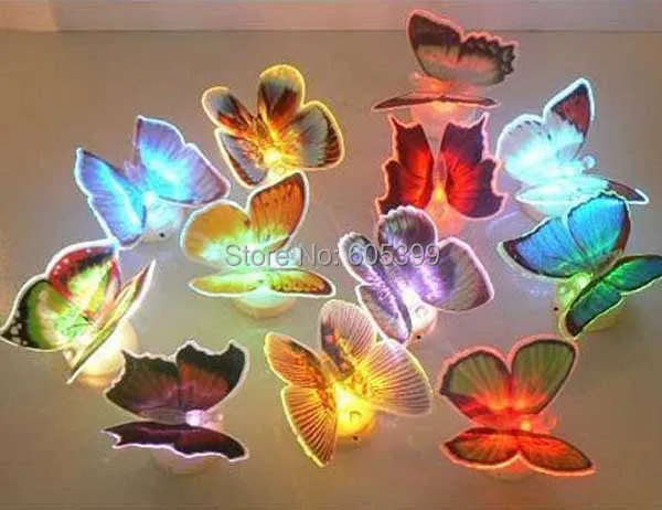 Фигурка бабочки Красочные Волокно-Оптический индикатор Бабочка с для свадьбы детская комната