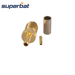 Superbat RF разъем SMA разъем обжимной для RRG174, RG188A, RG316, LMR100 коаксиальный кабель прямой