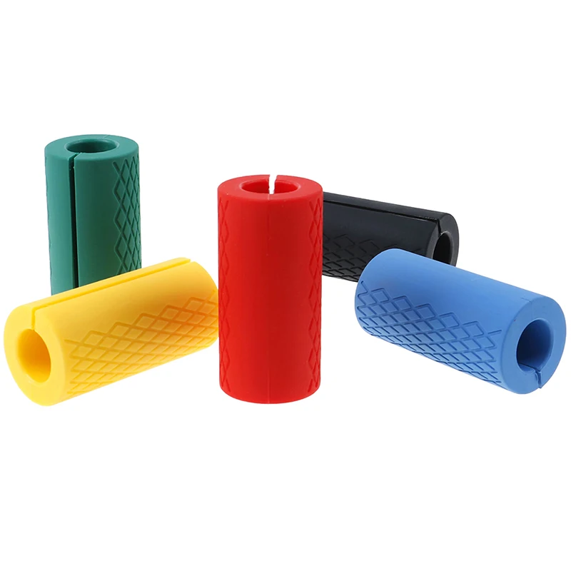 

1 PC Dumbbell Fat Barbell Grips Thick Bar Handle Pull Up Weightlifting Support Silicon Anti-Slip Protect Pad For Body Building