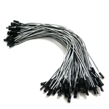 10pcs 26AWG 300mm 2Pin 2P Dupont Housing Wire white and black RC servos extension Lead wire extention cable wiring Free shipping