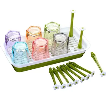 

Baby Bottle Drying Rack Drainer Storage Rack Bottles Cleaning Glass Countertop Drying Rack Baby Bottles Dryer