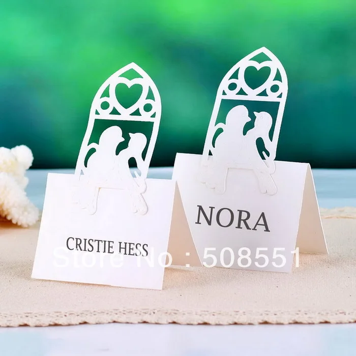 Themed Reception Table Place Card Holder Wedding Party Favor Table Card