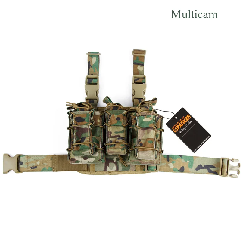 Bolsa ao ar Equipamento de Caça Excelente Elite Spanker Combinação Clipe Livre Tático Molle Perna Holsters Magezine Bolsa Militar 14 High Quality Esporte e Lazer