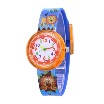 

11 Designs Christmas Gift Cute Lion Girl Watch Children Fashion Watch SportS Jelly Cartoon New Boy Watch relogio masculino