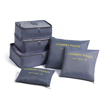 

6pcs/set Travel Organizer Storage Bags Portable Luggage Organizer Clothes Tidy Pouch Suitcase Packing Laundry Bag Storage Case