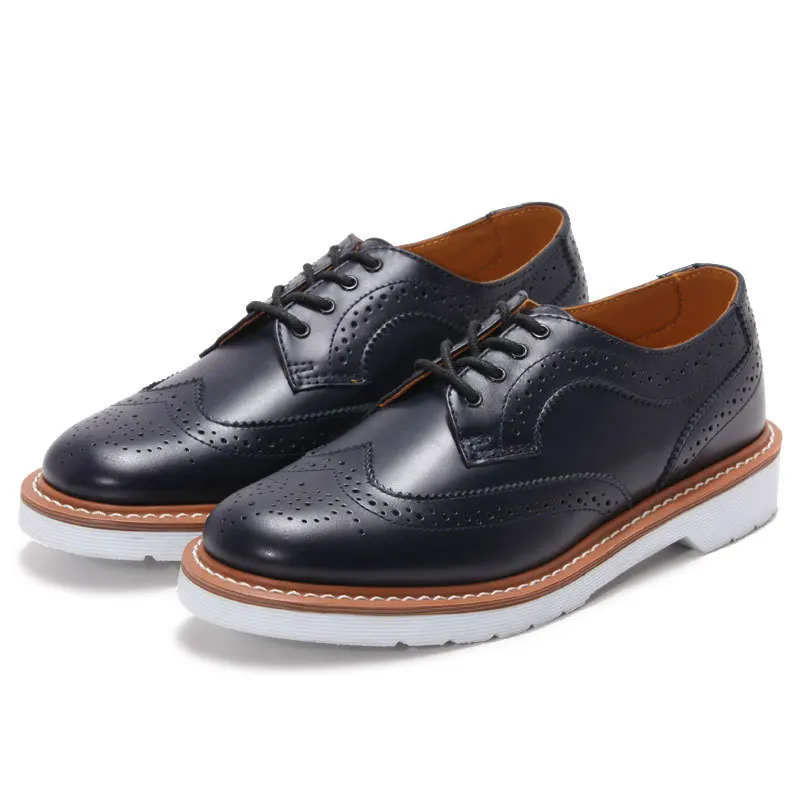 brown casual shoes with white sole