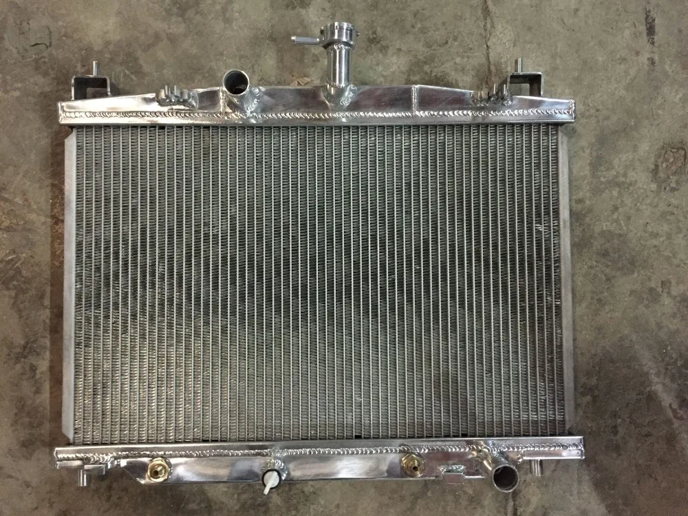 GOLPHER ALUMINUM POLISHED RADIATOR FOR MAZDA 2in Radiators & Parts