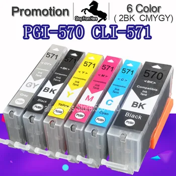 

6c For Canon TS9050 TS9055 Printer for Canon PIXMA TS9050 TS9055 TS 9050 9055 Printer Ink cartridge PGI570