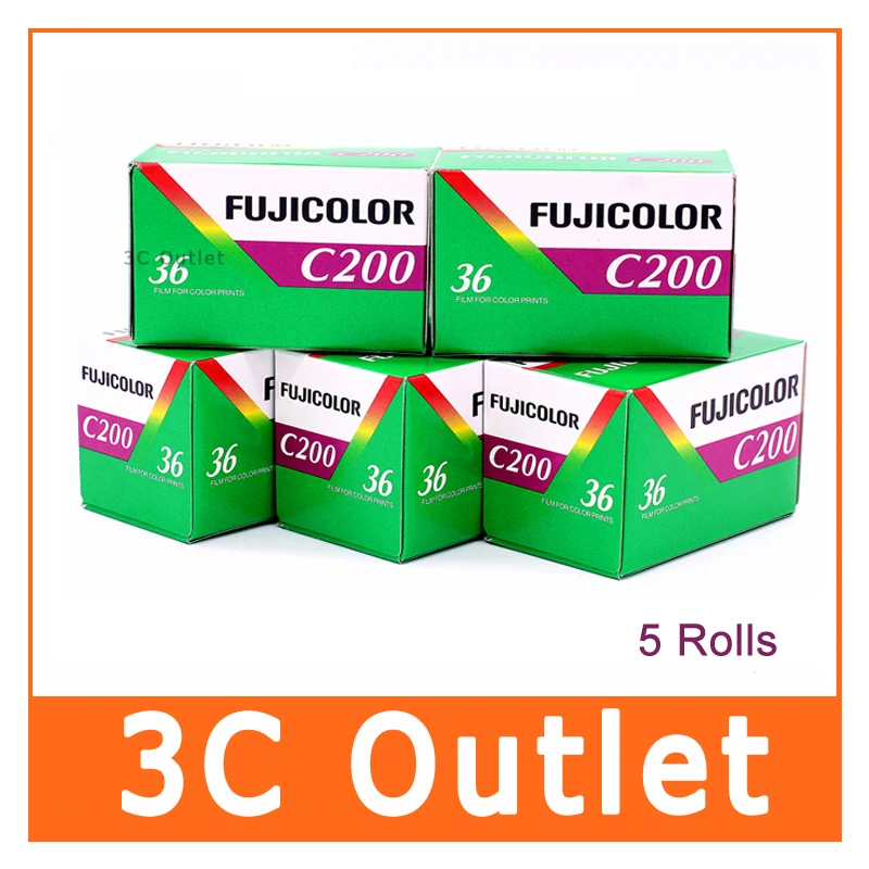 Fujifilm Fujicolor C200 цветная отрицательная 35 мм пленка для камеры 135 формата 36 экспозиция