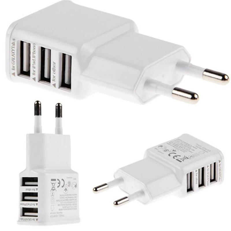 Сетевое зарядное устройство с 3 USB портами А|travel adapter|travel adapter usadapter us |