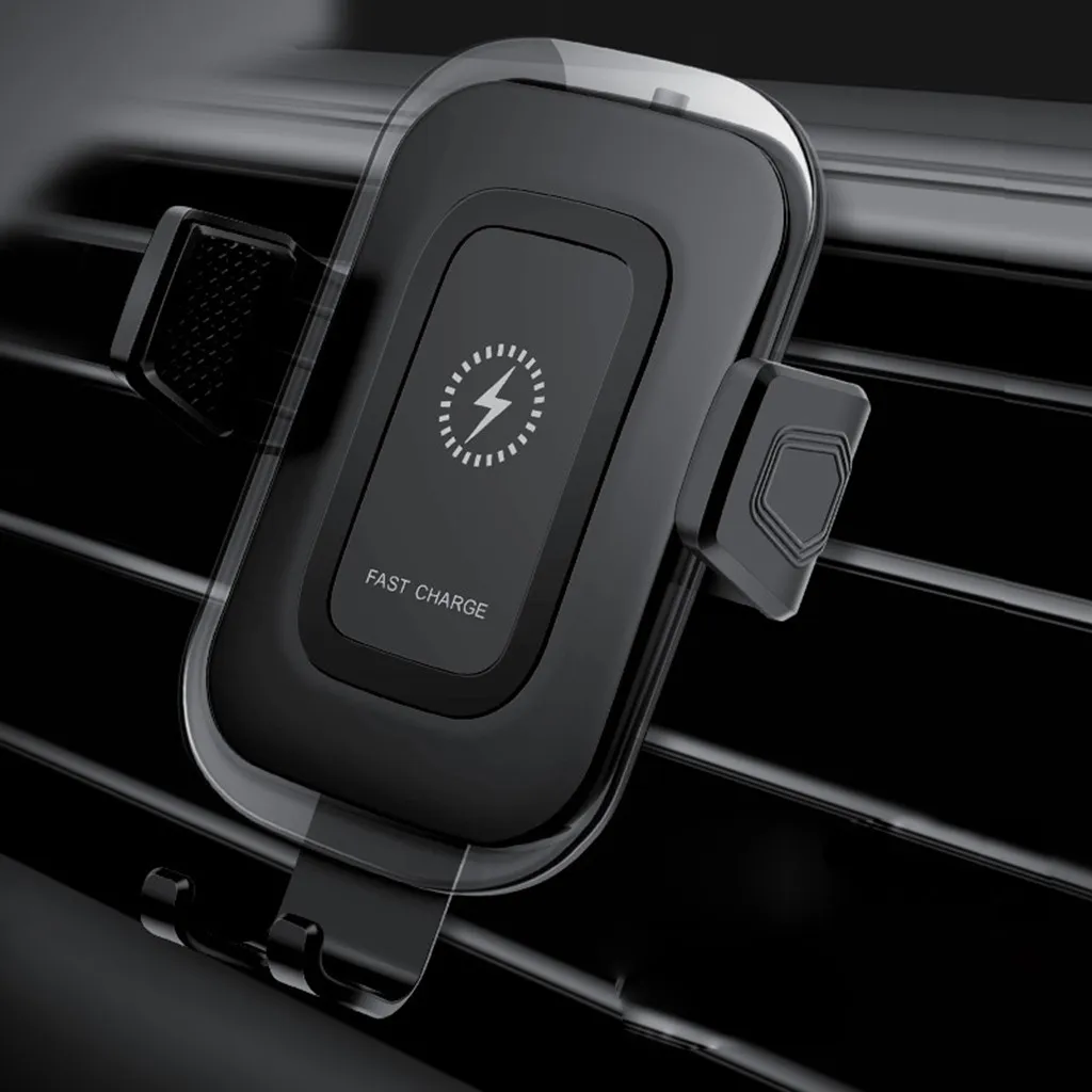 Wireless Charger Car Mount 10W Qi Certified Power Fast Charge Phone Holder Adjustable Car Mount Compatible with iPhone Xs Max/XR