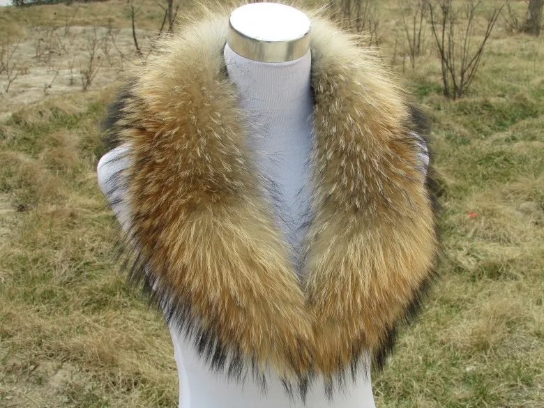 Модный воротник из натурального меха енота|collar fur|collar collarcollar colores |