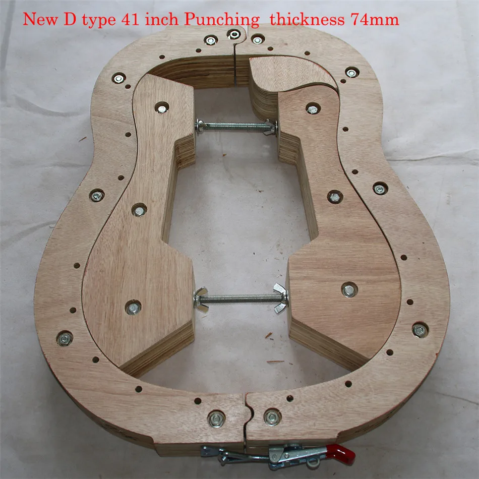 New D Type 41inch Punching 74mm Thickness Acoustic Guitar Making