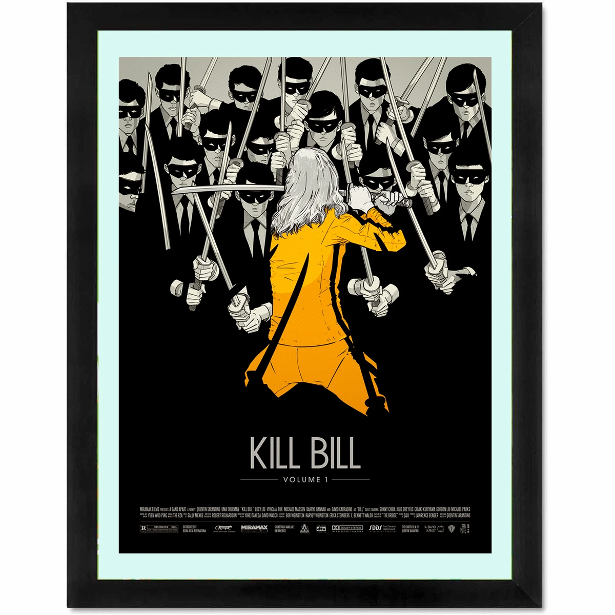 Kill Bill фильм холст Художественная печать живопись плакаты на стену, изображения для украшения комнаты домашний декор шелковая ткань без рамки