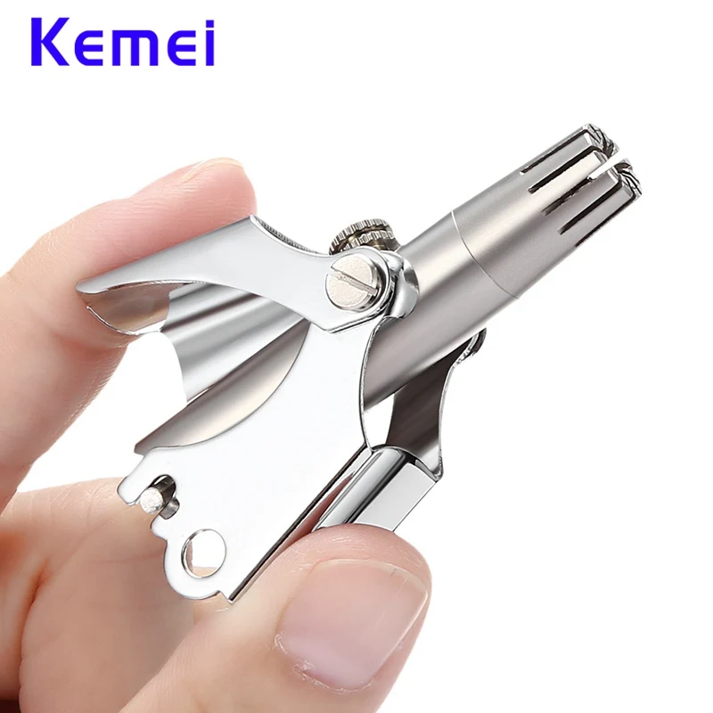 KEMEI KM 108 моющийся ручной триммер для носа и лица бритва машинка стрижки очиститель