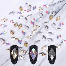 20 шт. кристалл AB Стразы для ногтей камни в форме капли воды/бриллиантовый Кристалл Блеск ногтей Шарм украшения для ногтей