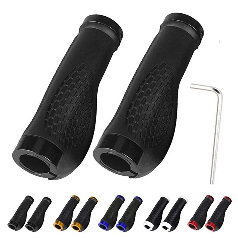 

1 Pair Cycling Bicycle Gear Grips MTB Bike Handle Silicone Handlebar Soft Ultralight Grips Anti-skid Shock-absorbing Bike Part