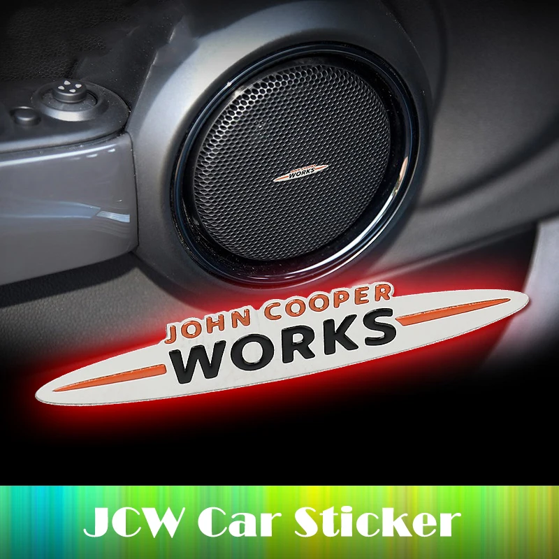 

Metal Car Buttons Cover Logo Sticker JCW Stickers for MINI Cooper S ONE Countryman John Cooper Works R61 R60 R56 R50 F56 F55 F60