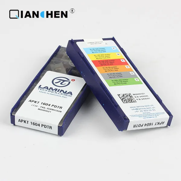 

Genuine original high quality high-performance LAMINA APKT 100308 PDTR LT30 (10pcs/lot) tungsten Carbide Cutting tools inserts
