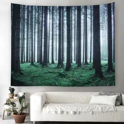 Горячий Большой размер Лес Дерево настенный красивый стенной ковер одеяло-покрывало Йога клеенка салфетка для стола пляжное полотенце