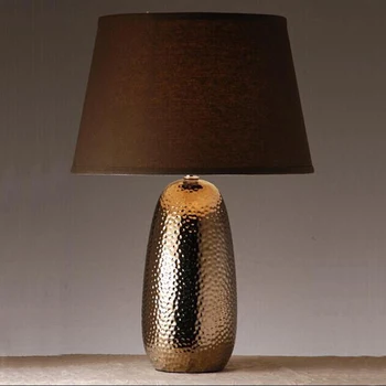 

Chinese style coffee ceramic table lamp bedroom roomBar light hotel living room bedside table light bar desk lamps ZA92015