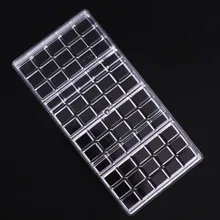 Echt Polycarbonat Schokolade Bar Form Umweltfreundliche Kunststoff Baking Pastry Mould Cozinha Küche Werkzeuge ZDZ-2186