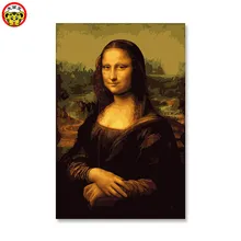Da Vinci Mona Lisa beauty Digital Diy картина маслом по номерам Настенный декор на холст, масляная краска Раскраска по номерам Рисунок Картина