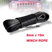 Uhmwpe-Rope Winch-Line Car-Accessories Plasma-Cable Synthetic with Sheath 6mm-X-15m High-Quality