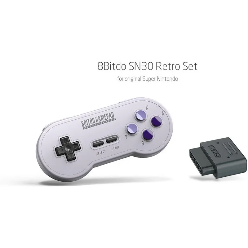 8bitdo Беспроводной Bluetooth SN30 ретро набор для nintendo SNES SF-C - Цвет: Белый