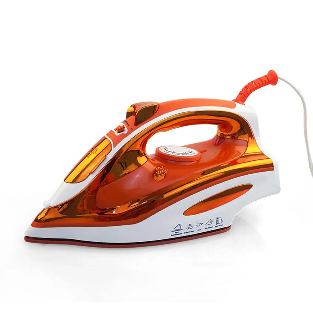 120V 1200W Electric Steam Iron Clothes Irons Travel Electric Press Garment Small Portable Household Ironing Clothes Machine - Цвет: Оранжевый