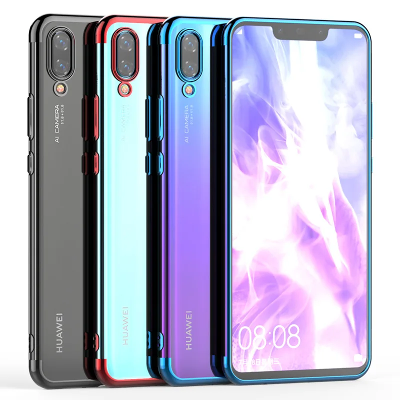 Luxury Plating Phone Case for HUAWEI Nova3 Silicone Soft TPU Cover Nova3i Nova 3i 3 i Honor 9i 9 |