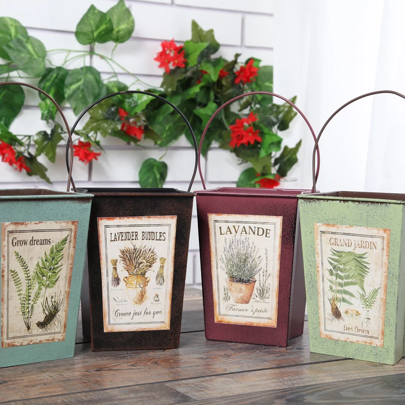 Online Buy Wholesale tin flower pots from China tin flower pots