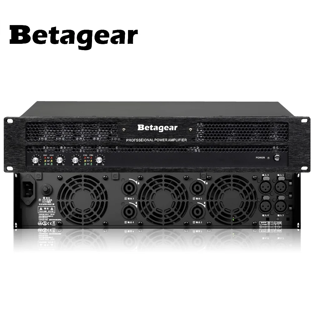 Betagear 4 Channel line array armplifiers 1200w *4