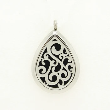 

2016 New Design Stainless Steel Oval Shape Essential Oil Diffuser pendant Necklace