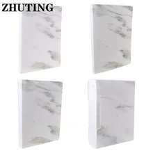 Мраморный узор многослойный прозрачный PP A4 папка для документов, книга для документов, сумка для офиса, школы, студентов, подарки, принадлежности