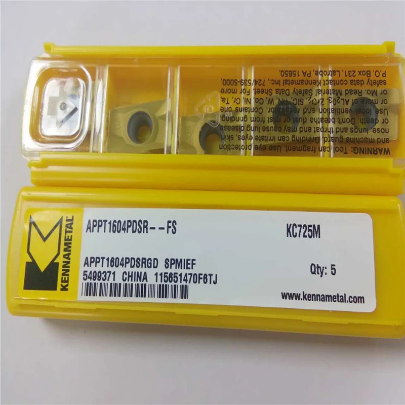 

5Pcs Original APPT1604PDSR-FS KC725M CNC Carbide Inserts